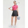 image:imageM MAELREG 5Button Polo Shirts for Women Stretch Dry Fit Performance Lightweight Contrast Collared Golf Shirts Short SleeveRose