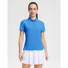 image:imageM MAELREG 5Button Polo Shirts for Women Stretch Dry Fit Performance Lightweight Contrast Collared Golf Shirts Short SleeveSky Blue