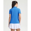 image:imageM MAELREG 5Button Polo Shirts for Women Stretch Dry Fit Performance Lightweight Contrast Collared Golf Shirts Short SleeveSky Blue