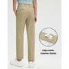 image:imageM MAELREG Boys Golf Pants Stretch Flat Front Dress Athletic Casual Youth Golf Pants School Uniform Pants with Mesh PocketsKhaki