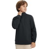 image:imageM MAELREG Boys Long Sleeve Quarter Zip Pullover Fleece Warmth Mock Neck Solid Youth Sweatshirt Winter Clothes for KidsBlack