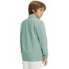 image:imageM MAELREG Boys Long Sleeve Quarter Zip Pullover Fleece Warmth Mock Neck Solid Youth Sweatshirt Winter Clothes for KidsDusty Green