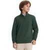 image:imageM MAELREG Boys Long Sleeve Quarter Zip Pullover Fleece Warmth Mock Neck Solid Youth Sweatshirt Winter Clothes for KidsForest Green