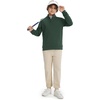 image:imageM MAELREG Boys Long Sleeve Quarter Zip Pullover Fleece Warmth Mock Neck Solid Youth Sweatshirt Winter Clothes for KidsForest Green