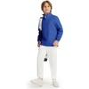 image:imageM MAELREG Boys Long Sleeve Quarter Zip Pullover Fleece Warmth Mock Neck Solid Youth Sweatshirt Winter Clothes for KidsKlein Blue