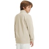 image:imageM MAELREG Boys Long Sleeve Quarter Zip Pullover Fleece Warmth Mock Neck Solid Youth Sweatshirt Winter Clothes for KidsLight Khaki