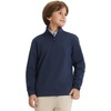 image:imageM MAELREG Boys Long Sleeve Quarter Zip Pullover Fleece Warmth Mock Neck Solid Youth Sweatshirt Winter Clothes for KidsNavy