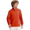 image:imageM MAELREG Boys Long Sleeve Quarter Zip Pullover Fleece Warmth Mock Neck Solid Youth Sweatshirt Winter Clothes for KidsOrange