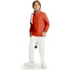 image:imageM MAELREG Boys Long Sleeve Quarter Zip Pullover Fleece Warmth Mock Neck Solid Youth Sweatshirt Winter Clothes for KidsOrange