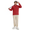 image:imageM MAELREG Boys Long Sleeve Quarter Zip Pullover Fleece Warmth Mock Neck Solid Youth Sweatshirt Winter Clothes for KidsRed