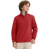 image:imageM MAELREG Boys Long Sleeve Quarter Zip Pullover Fleece Warmth Mock Neck Solid Youth Sweatshirt Winter Clothes for KidsRed