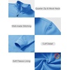 image:imageM MAELREG Boys Long Sleeve Quarter Zip Pullover Fleece Warmth Mock Neck Solid Youth Sweatshirt Winter Clothes for KidsSky Blue