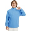 image:imageM MAELREG Boys Long Sleeve Quarter Zip Pullover Fleece Warmth Mock Neck Solid Youth Sweatshirt Winter Clothes for KidsSky Blue
