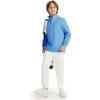 image:imageM MAELREG Boys Long Sleeve Quarter Zip Pullover Fleece Warmth Mock Neck Solid Youth Sweatshirt Winter Clothes for KidsSky Blue