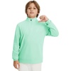image:imageM MAELREG Boys Long Sleeve Quarter Zip Pullover Fleece Warmth Mock Neck Solid Youth Sweatshirt Winter Clothes for KidsTurquoise
