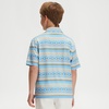 image:imageM MAELREG Boys Polo Shirts Funny Print Stretch Lightweight Short Sleeve Casual Collared Golf Shirts for Boys with 3 ButtonBlue Ethnic