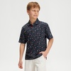 image:imageM MAELREG Boys Polo Shirts Funny Print Stretch Lightweight Short Sleeve Casual Collared Golf Shirts for Boys with 3 ButtonNavy Colorful Sailboat