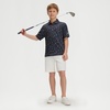 image:imageM MAELREG Boys Polo Shirts Funny Print Stretch Lightweight Short Sleeve Casual Collared Golf Shirts for Boys with 3 ButtonNavy Colorful Sailboat
