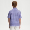 image:imageM MAELREG Boys Polo Shirts Funny Print Stretch Lightweight Short Sleeve Casual Collared Golf Shirts for Boys with 3 ButtonPink Purple Flower