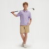 image:imageM MAELREG Boys Polo Shirts Funny Print Stretch Lightweight Short Sleeve Casual Collared Golf Shirts for Boys with 3 ButtonPurple Pink Cactus