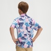 image:imageM MAELREG Boys Polo Shirts Funny Print Stretch Lightweight Short Sleeve Casual Collared Golf Shirts for Boys with 3 ButtonTropical Flowers Leaves