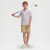 image:imageM MAELREG Boys Polo Shirts Funny Print Stretch Lightweight Short Sleeve Casual Collared Golf Shirts for Boys with 3 ButtonWhite Polka Dots