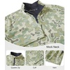image:imageM MAELREG Boys Quarter Zip Print Pullover Midlayer 14 Zip Kids SweatshirtsBeryl Green Camo