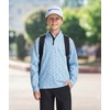 image:imageM MAELREG Boys Quarter Zip Print Pullover Midlayer 14 Zip Kids SweatshirtsBlue Dinosaur