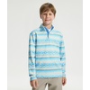 image:imageM MAELREG Boys Quarter Zip Print Pullover Midlayer 14 Zip Kids SweatshirtsBlue Ethnic