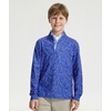 image:imageM MAELREG Boys Quarter Zip Print Pullover Midlayer 14 Zip Kids SweatshirtsBlue Molecular Structure