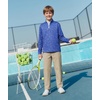 image:imageM MAELREG Boys Quarter Zip Print Pullover Midlayer 14 Zip Kids SweatshirtsBlue Molecular Structure