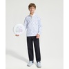image:imageM MAELREG Boys Quarter Zip Print Pullover Midlayer 14 Zip Kids SweatshirtsWhite Golf