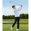 image:imageM MAELREG Boys Quarter Zip Print Pullover Midlayer 14 Zip Kids SweatshirtsWhite Golf