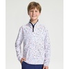 image:imageM MAELREG Boys Quarter Zip Print Pullover Midlayer 14 Zip Kids SweatshirtsWhite Polka Dots