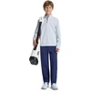 image:imageM MAELREG Boys Quarter Zip Pullover Solid Golf Youth Sweatshirt for KidsMisty Blue