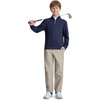 image:imageM MAELREG Boys Quarter Zip Pullover Solid Golf Youth Sweatshirt for KidsNavy