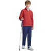 image:imageM MAELREG Boys Quarter Zip Pullover Solid Golf Youth Sweatshirt for KidsRed