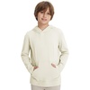 image:imageM MAELREG BoysPullover Hoodie with Kangaroo Pocket Lightweight Youth Long Sleeve Hooded Sweatshirts for Kids Size 616 YearsCream