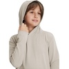 image:imageM MAELREG BoysPullover Hoodie with Kangaroo Pocket Lightweight Youth Long Sleeve Hooded Sweatshirts for Kids Size 616 YearsKhaki Light