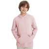 image:imageM MAELREG BoysPullover Hoodie with Kangaroo Pocket Lightweight Youth Long Sleeve Hooded Sweatshirts for Kids Size 616 YearsLight Pink