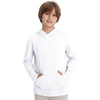 image:imageM MAELREG BoysPullover Hoodie with Kangaroo Pocket Lightweight Youth Long Sleeve Hooded Sweatshirts for Kids Size 616 YearsWhite