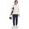 image:imageM MAELREG Full Zip Fleece Lined Jacket for Kids Lightweight Water Resistant Coat Boys Winter Long Sleeve Jackets with PocketsBeige