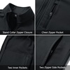 image:imageM MAELREG Full Zip Fleece Lined Jacket for Kids Lightweight Water Resistant Coat Boys Winter Long Sleeve Jackets with PocketsBlack