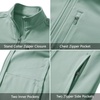 image:imageM MAELREG Full Zip Fleece Lined Jacket for Kids Lightweight Water Resistant Coat Boys Winter Long Sleeve Jackets with PocketsDusty Green