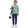 image:imageM MAELREG Full Zip Fleece Lined Jacket for Kids Lightweight Water Resistant Coat Boys Winter Long Sleeve Jackets with PocketsDusty Green