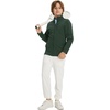 image:imageM MAELREG Full Zip Fleece Lined Jacket for Kids Lightweight Water Resistant Coat Boys Winter Long Sleeve Jackets with PocketsForest Green
