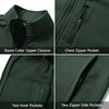 image:imageM MAELREG Full Zip Fleece Lined Jacket for Kids Lightweight Water Resistant Coat Boys Winter Long Sleeve Jackets with PocketsForest Green