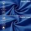 image:imageM MAELREG Full Zip Fleece Lined Jacket for Kids Lightweight Water Resistant Coat Boys Winter Long Sleeve Jackets with PocketsKlein Blue