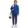 image:imageM MAELREG Full Zip Fleece Lined Jacket for Kids Lightweight Water Resistant Coat Boys Winter Long Sleeve Jackets with PocketsKlein Blue