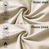 image:imageM MAELREG Full Zip Fleece Lined Jacket for Kids Lightweight Water Resistant Coat Boys Winter Long Sleeve Jackets with PocketsLight Khaki